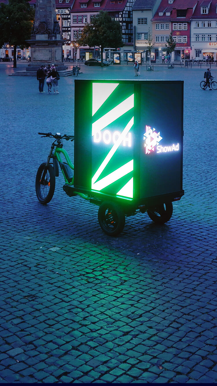 LED Bike powered by ShowAd